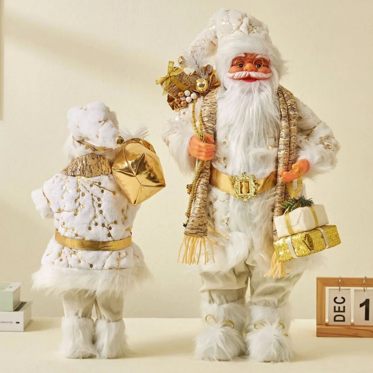 12.6-Inch 3D Santa Claus Ornament – Plastic Christmas Decoration for Home and Kitchen 5