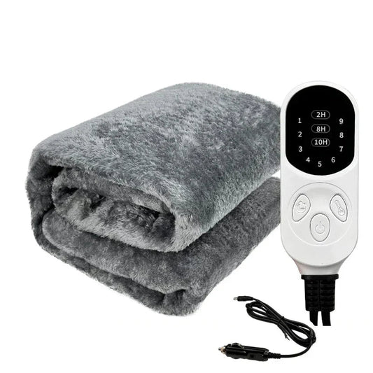 12V Heated Travel Blanket for Car, SUV, and Truck – Washable with Timer and Adjustable Temperature Control 0