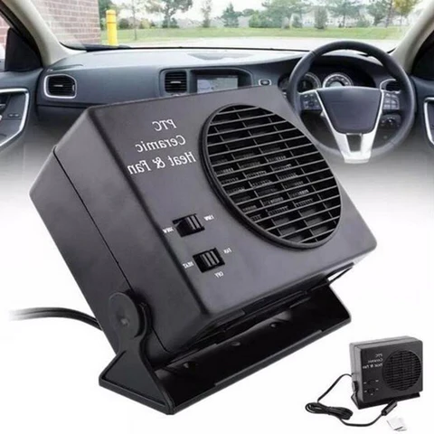 12V Portable Car Heater with Adjustable Heat Settings – Compact 150W/300W Ceramic Fan Heater for Winter Comfort 1