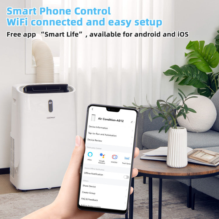 14000 BTU Portable Air Conditioner with WiFi Control – 4-in-1 Cooling, Heating, Fan, and Dehumidifier 3