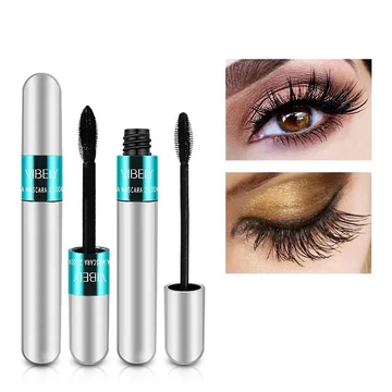 2-in-1 Waterproof Mascara for Lengthening and Thickening – Clump-Free 4D Silk Fiber Formula 0