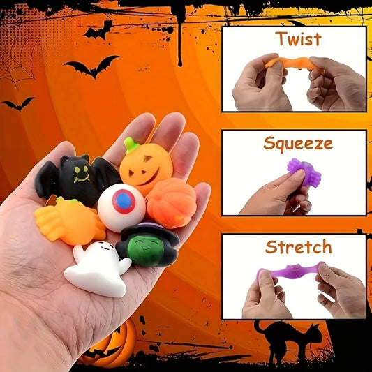 20pcs Kawaii Squishies Set – Cute Mochi Fidget Toys for Halloween Party Favors and Gifts 1