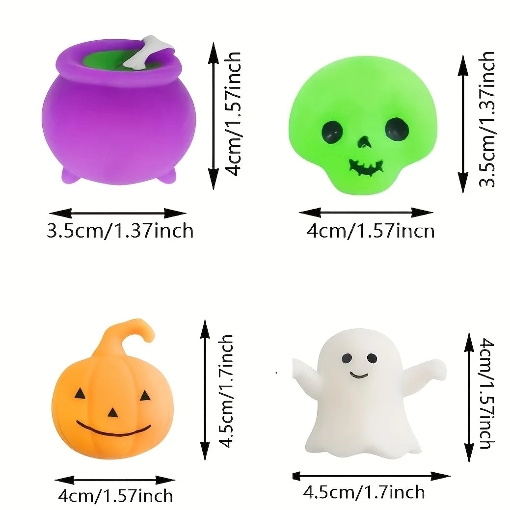 20pcs Kawaii Squishies Set – Cute Mochi Fidget Toys for Halloween Party Favors and Gifts 2