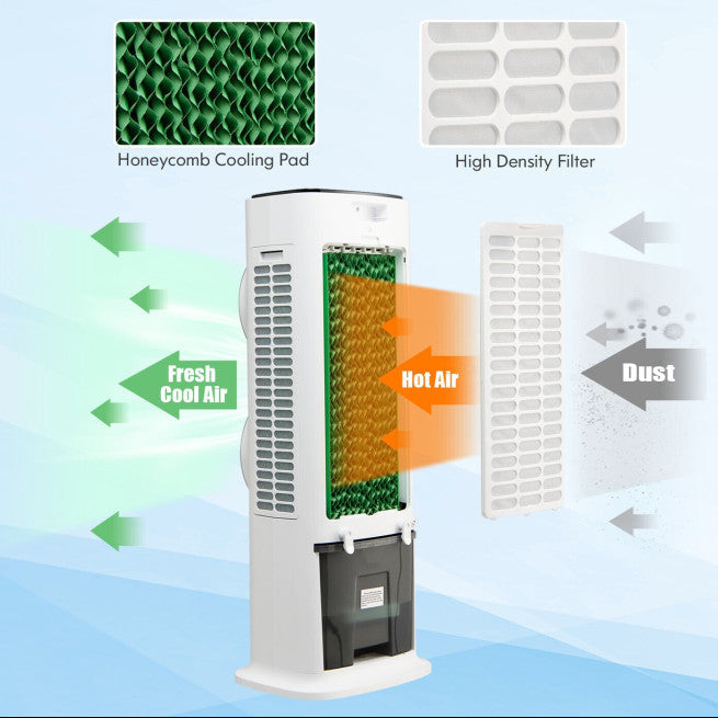 3-in-1 Evaporative Air Cooler with Remote Control – Quiet Fan and Humidifier for Indoor Comfort 6