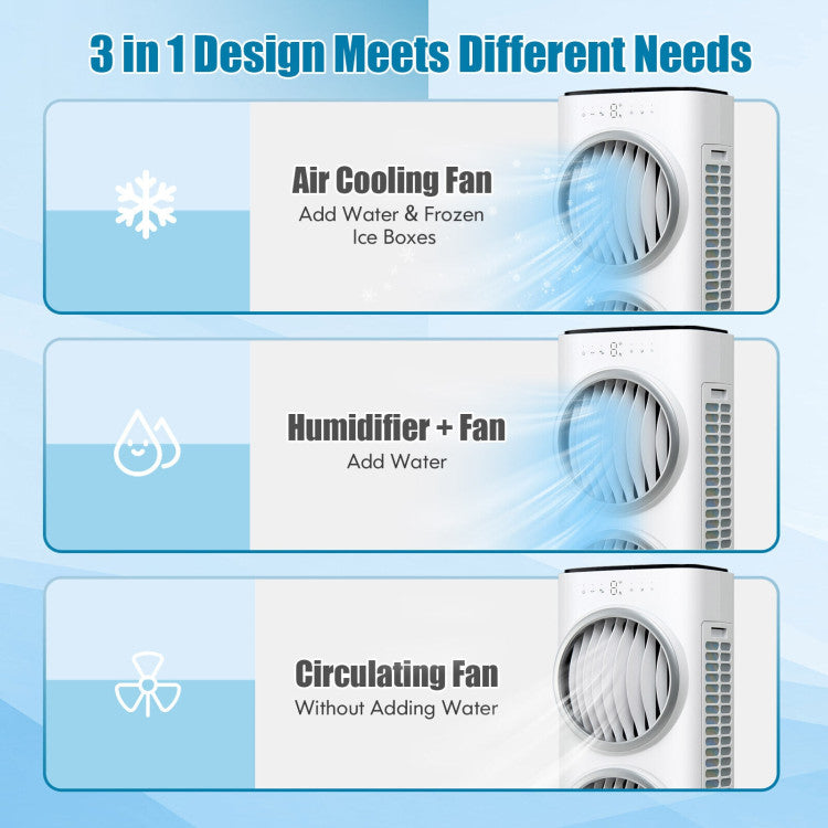 3-in-1 Evaporative Air Cooler with Remote Control – Quiet Fan and Humidifier for Indoor Comfort 7