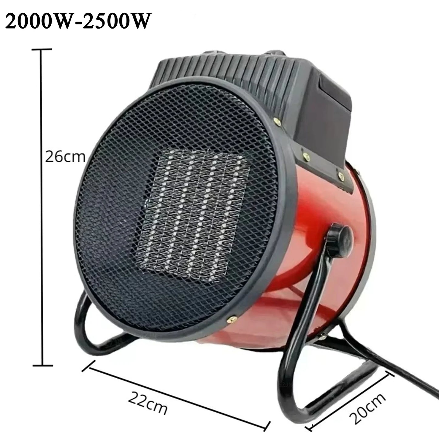3000W Portable Electric Space Heater with Adjustable Thermostat, Overheat Protection, Dual Heat Settings - Energy Efficient Heater