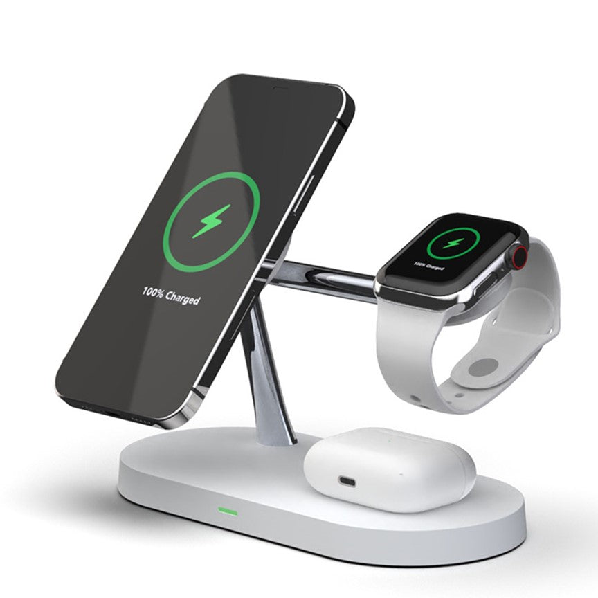 4-in-1 Wireless Charging Station with LED Light and Watch Stand 1