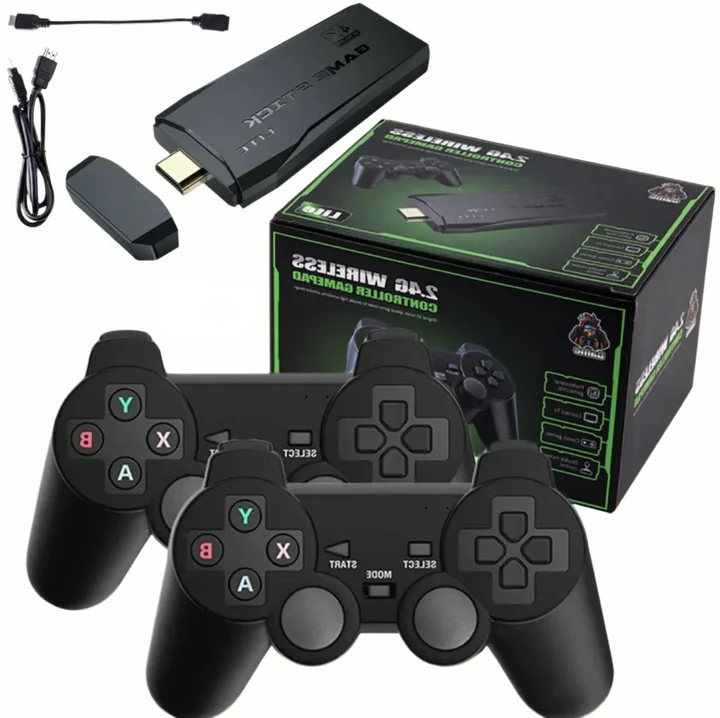 4K HDMI Game Console with 64GB Memory and 20,000+ Retro Games – Dual Wireless Controllers Included 0