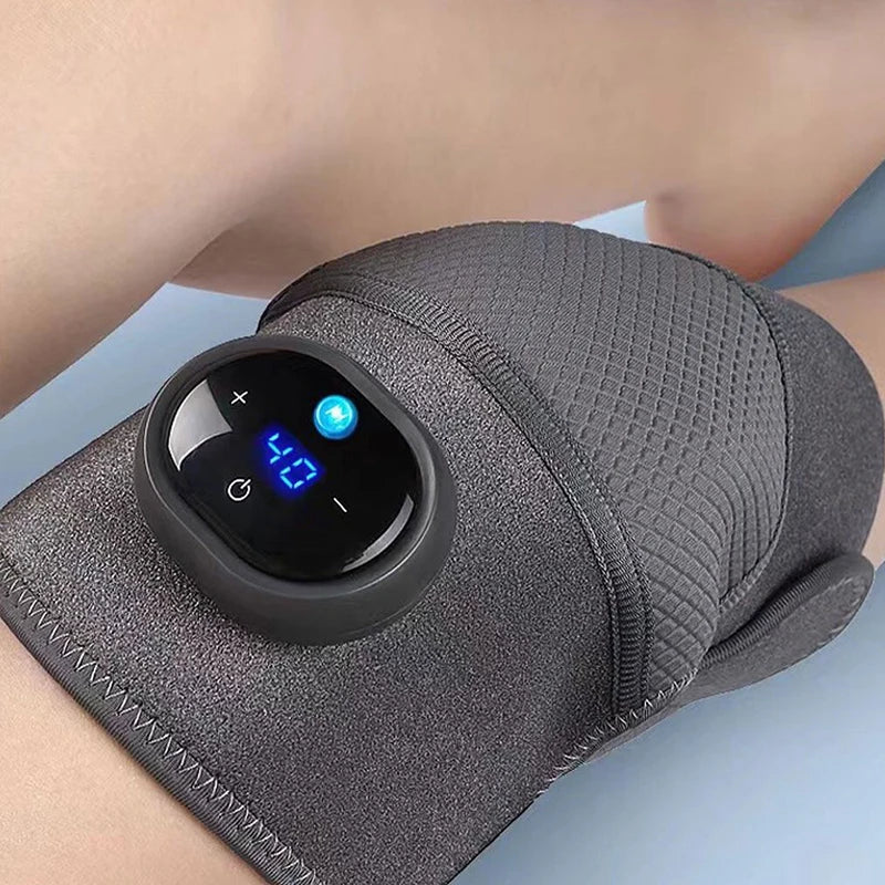 Electric Heating Knee Massager with Vibration Therapy for Pain Relief and Improved Mobility - Wireless, Adjustable Comfort 4