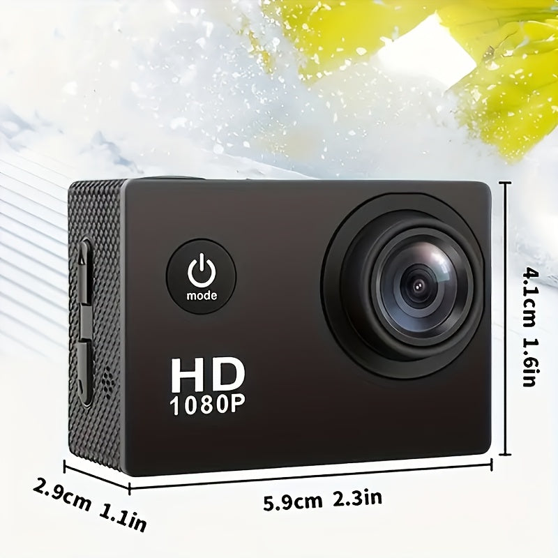 Action Camera with HD 1080P Video and 140° Wide-Angle Lens for Outdoor Adventures 3