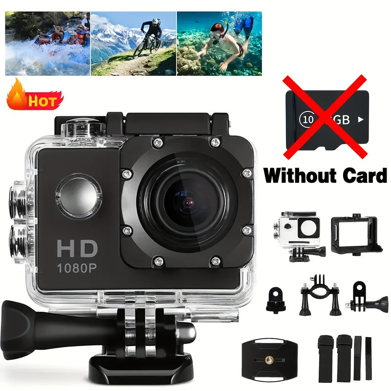 Action Camera with HD 1080P Video and 140° Wide-Angle Lens for Outdoor Adventures 4