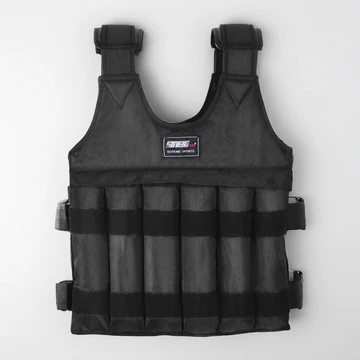Adjustable 110 Pound Weighted Vest for Strength Training and Fitness Workouts 1