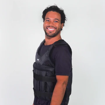 Adjustable 110 Pound Weighted Vest for Strength Training and Fitness Workouts 2