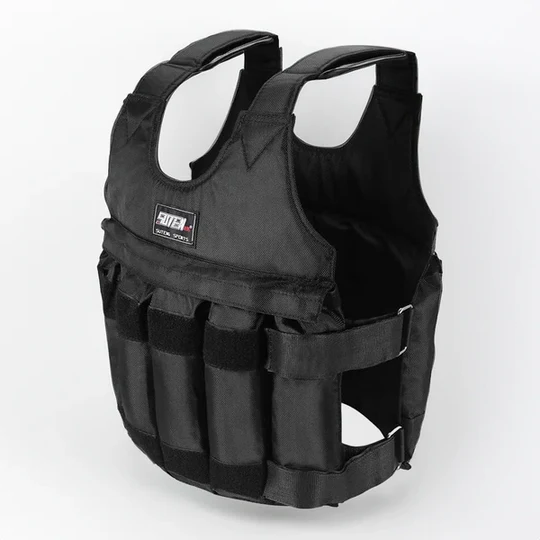Adjustable 110 lb Weighted Vest for Strength Training and Endurance – Ideal for Running and Walking Workouts 0