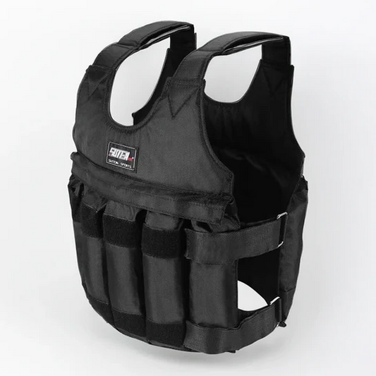 Adjustable 110 lb Weighted Vest for Strength Training and Endurance – Ideal for Running and Walking Workouts 0