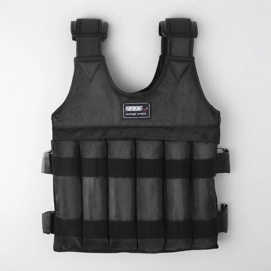 Adjustable 110 lb Weighted Vest for Strength Training and Endurance – Ideal for Running and Walking Workouts 1