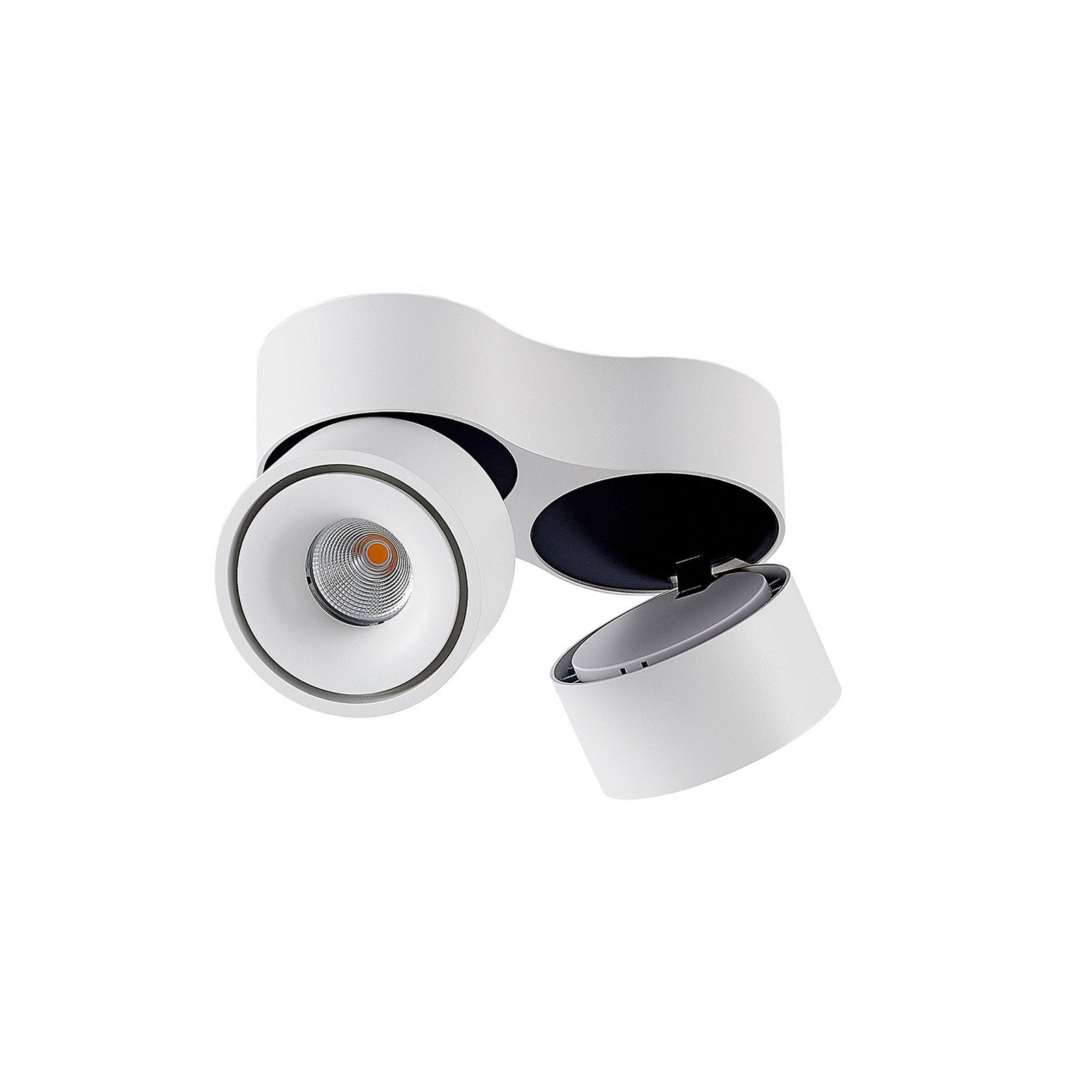 Adjustable Dual Spotlight Ceiling Light Fixture with Warm White LED – Modern Aluminum Design 3