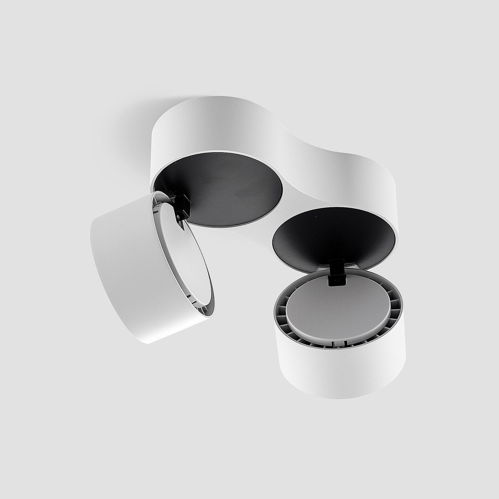 Adjustable Dual Spotlight Ceiling Light Fixture with Warm White LED – Modern Aluminum Design 6