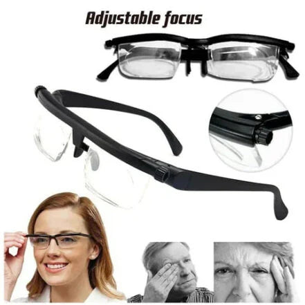 Adjustable Focus Glasses for Near and Far Vision – Lightweight, Impact-Resistant Adjustable Eyeglasses 1