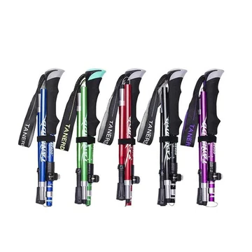 Adjustable Lightweight Trekking Poles – Collapsible Telescopic Hiking Sticks for Enhanced Stability and Balance 0