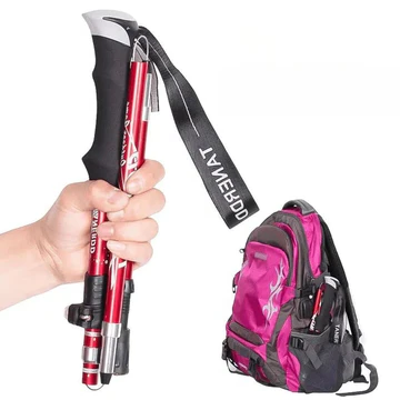 Adjustable Lightweight Trekking Poles – Collapsible Telescopic Hiking Sticks for Enhanced Stability and Balance 1
