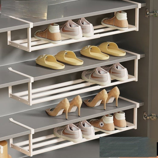 Adjustable Under Shelf Shoe Rack – Space-Saving Metal Storage Solution 1