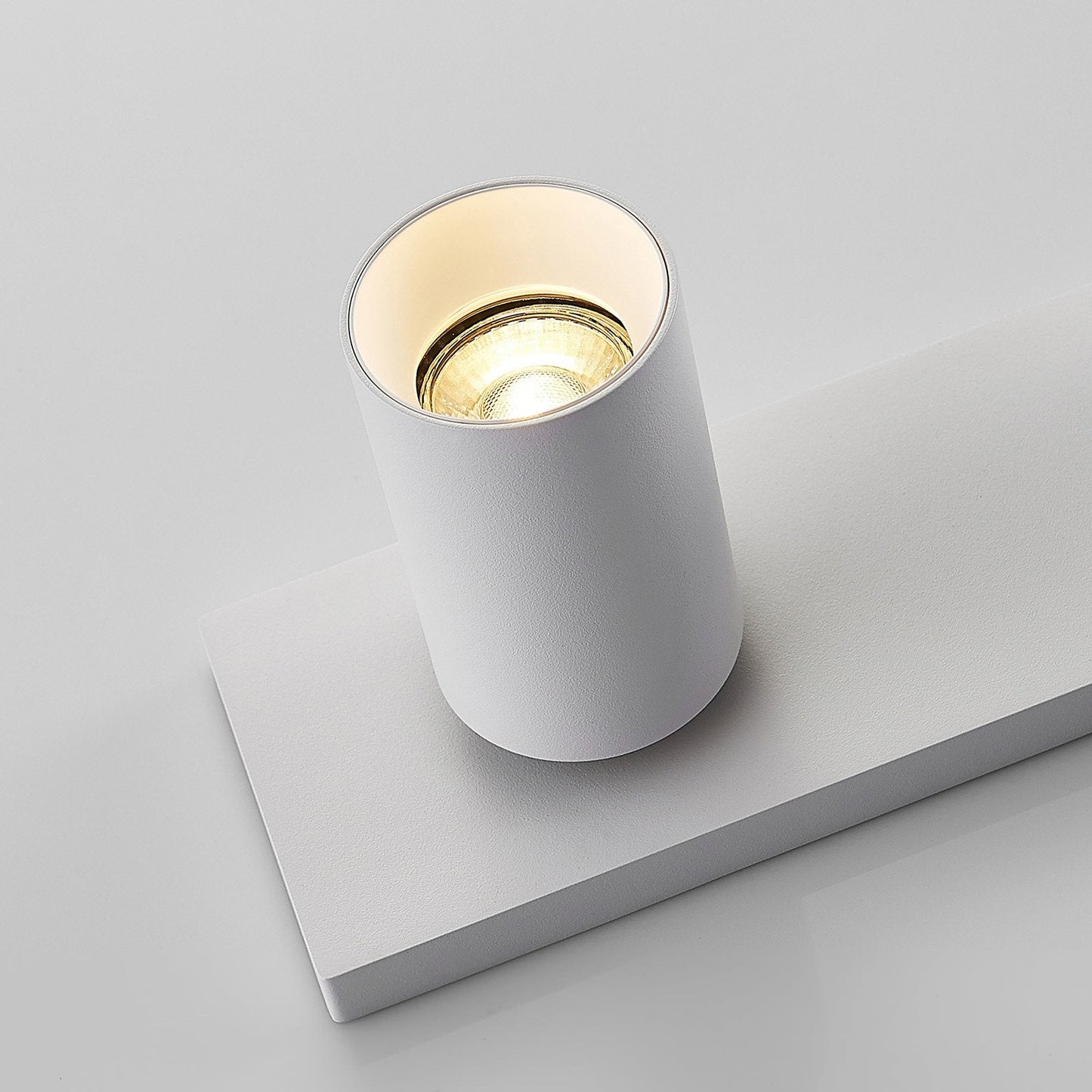 Adjustable White Aluminum Ceiling Spotlight Fixture with Three Rotating Lights 6