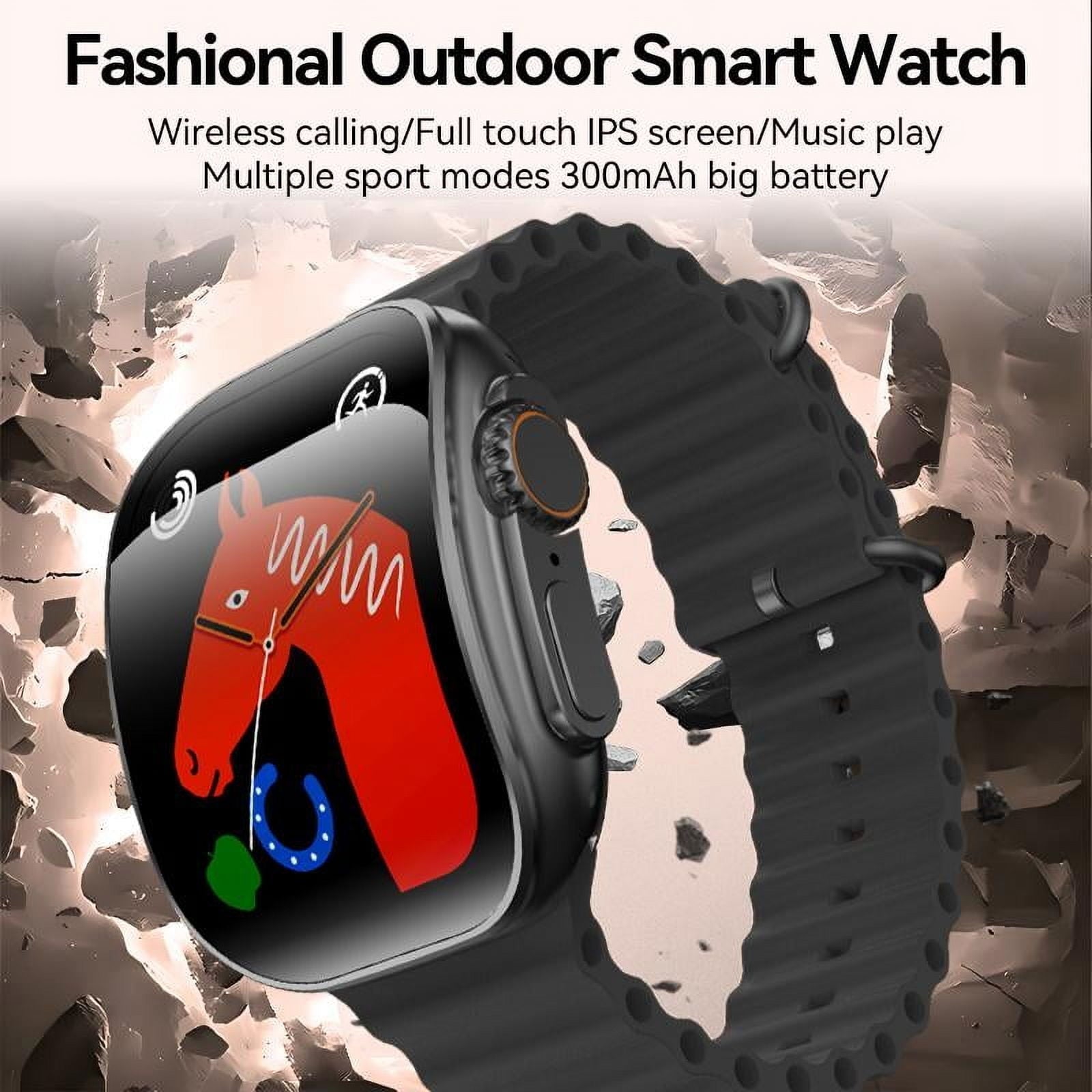 Advanced Touchscreen Smart Watch with Real-Time Fitness Tracking, 100+ Sports Modes, Call Functions, and Custom Watch Faces 3