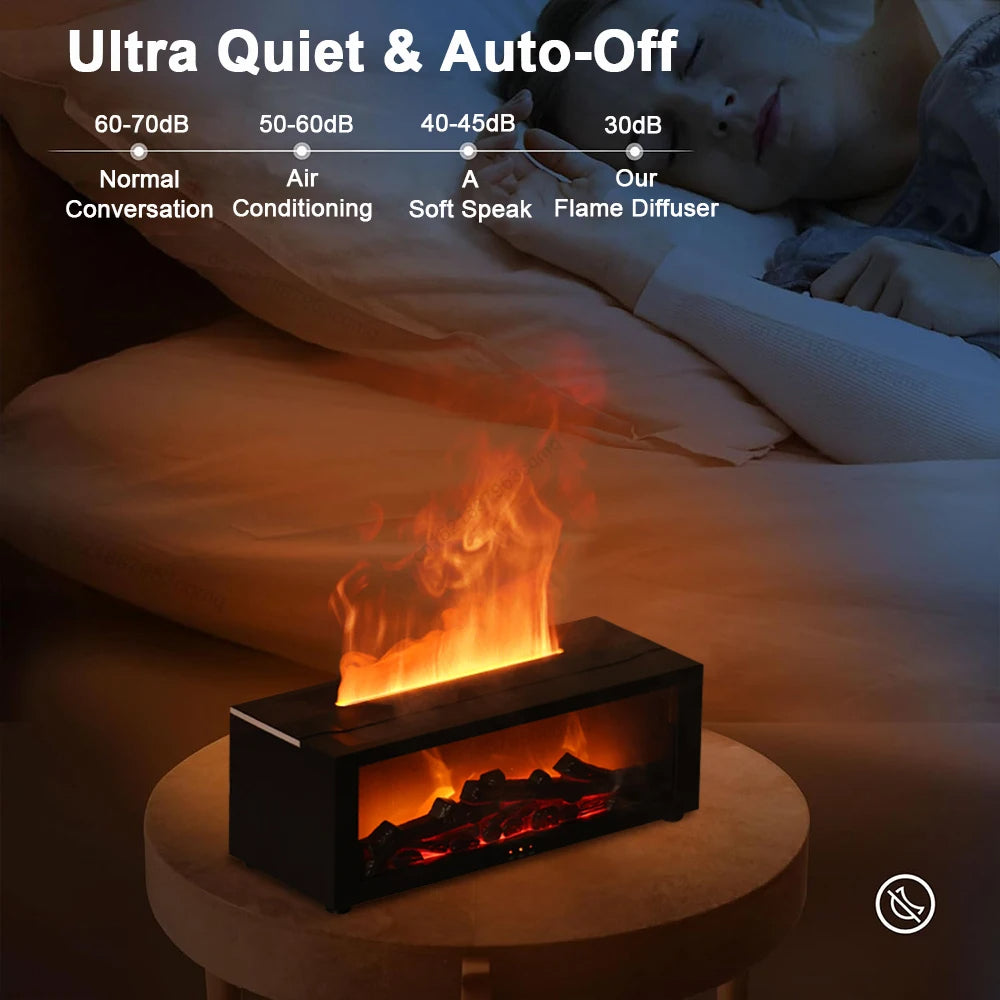 Air Humidifier and Purifier with Aromatherapy and Flame Effect – Large Capacity, Adjustable Mist 2
