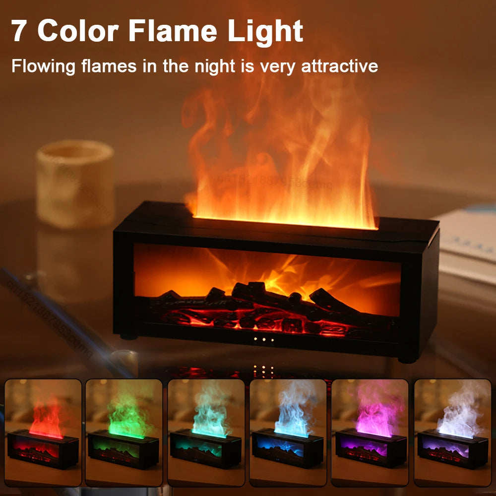 Air Humidifier and Purifier with Aromatherapy and Flame Effect – Large Capacity, Adjustable Mist 4