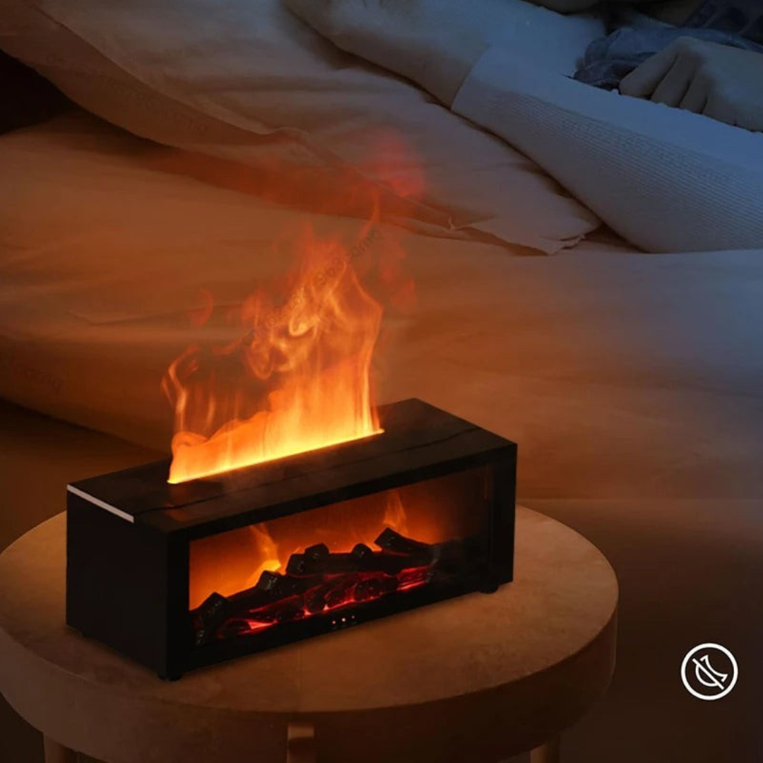 Air Humidifier with Aroma Diffuser and Realistic Flame Effect – Compact and Stylish Design 3