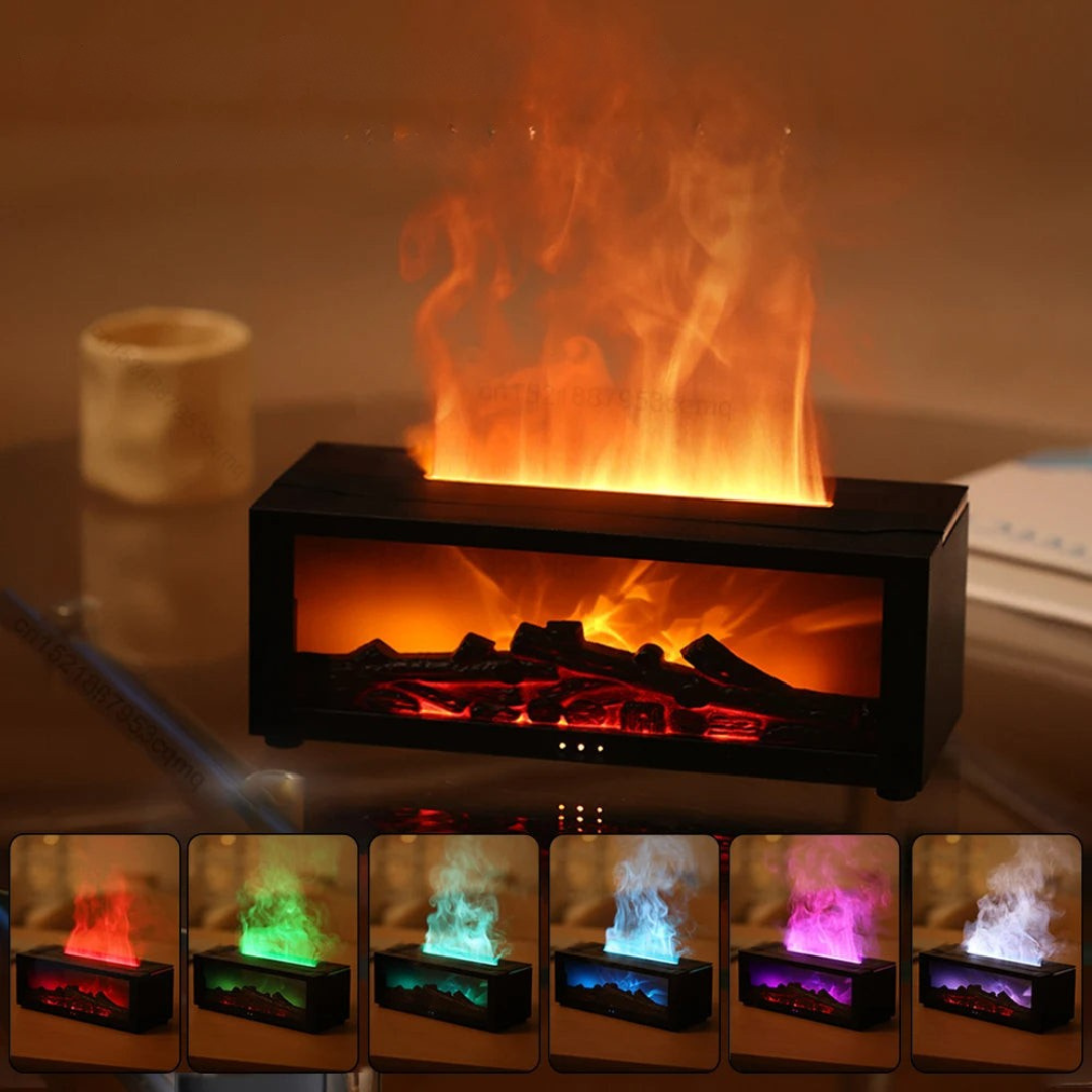 Air Humidifier with Aroma Diffuser and Realistic Flame Effect – Compact and Stylish Design 4