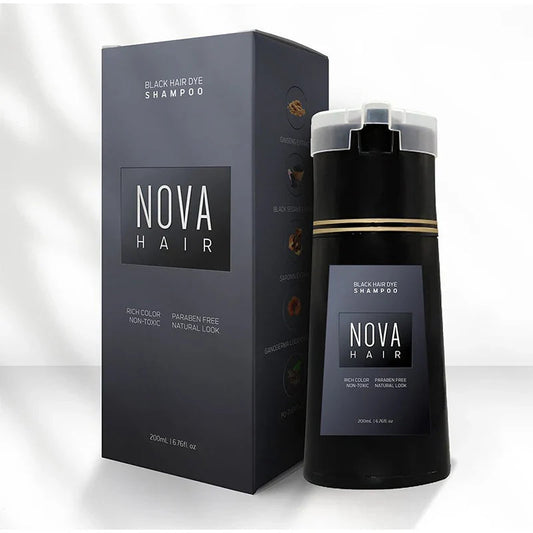 Ammonia-Free Hair Dye Shampoo for Fast 10-Minute Grey Coverage – Nourishing Formula with Botanical Ingredients 0