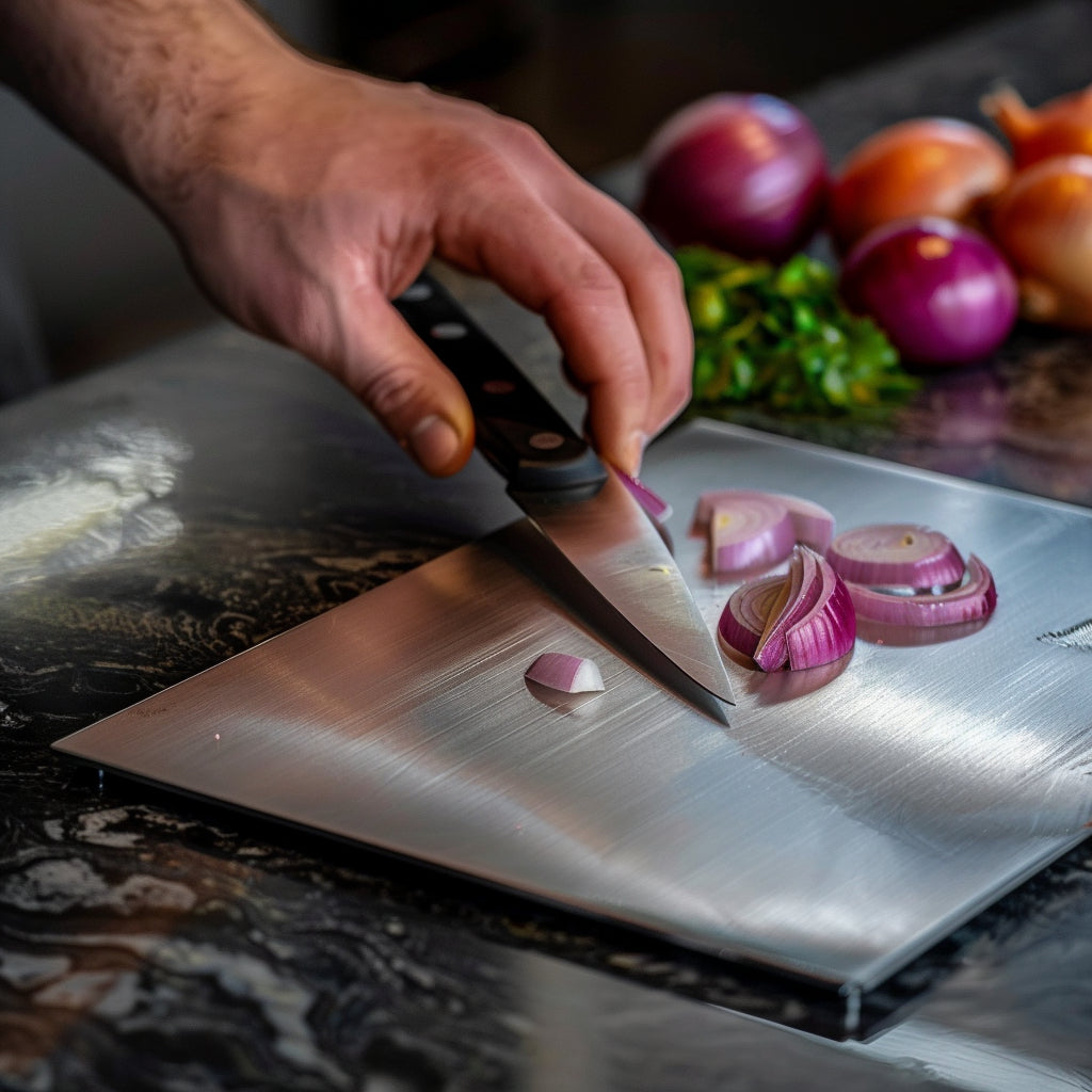 Antibacterial Cutting Board, Knife-Safe and Stain-Resistant Kitchen Essential, 35 x 25 cm Non-Porous Surface 3