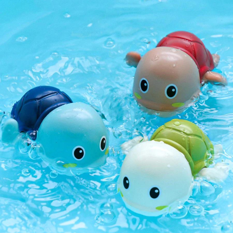 Baby Bath Toys - Floating Wind-Up Animal Set for Fun and Learning 0