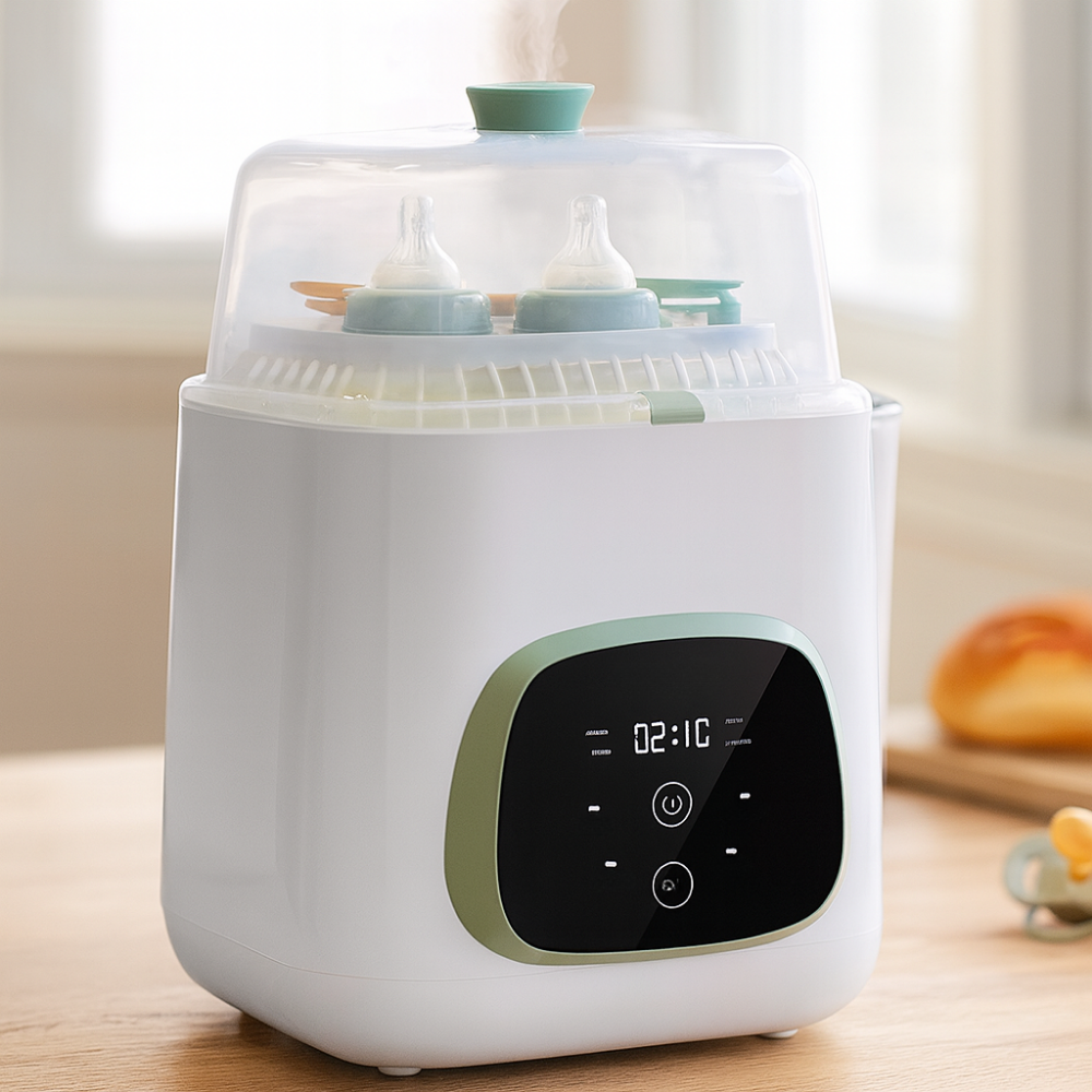 Baby Bottle Sterilizer and Dryer Machine – High-Temperature Steam Sterilization with Digital Control 0