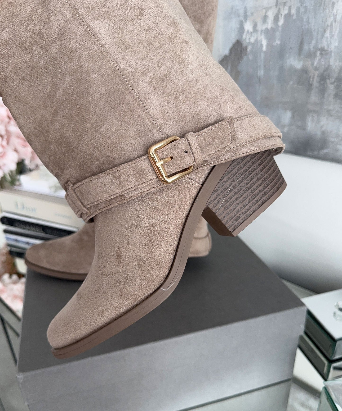 Beige Knee High Boots for Women – Comfortable and Stylish for Any Occasion 2