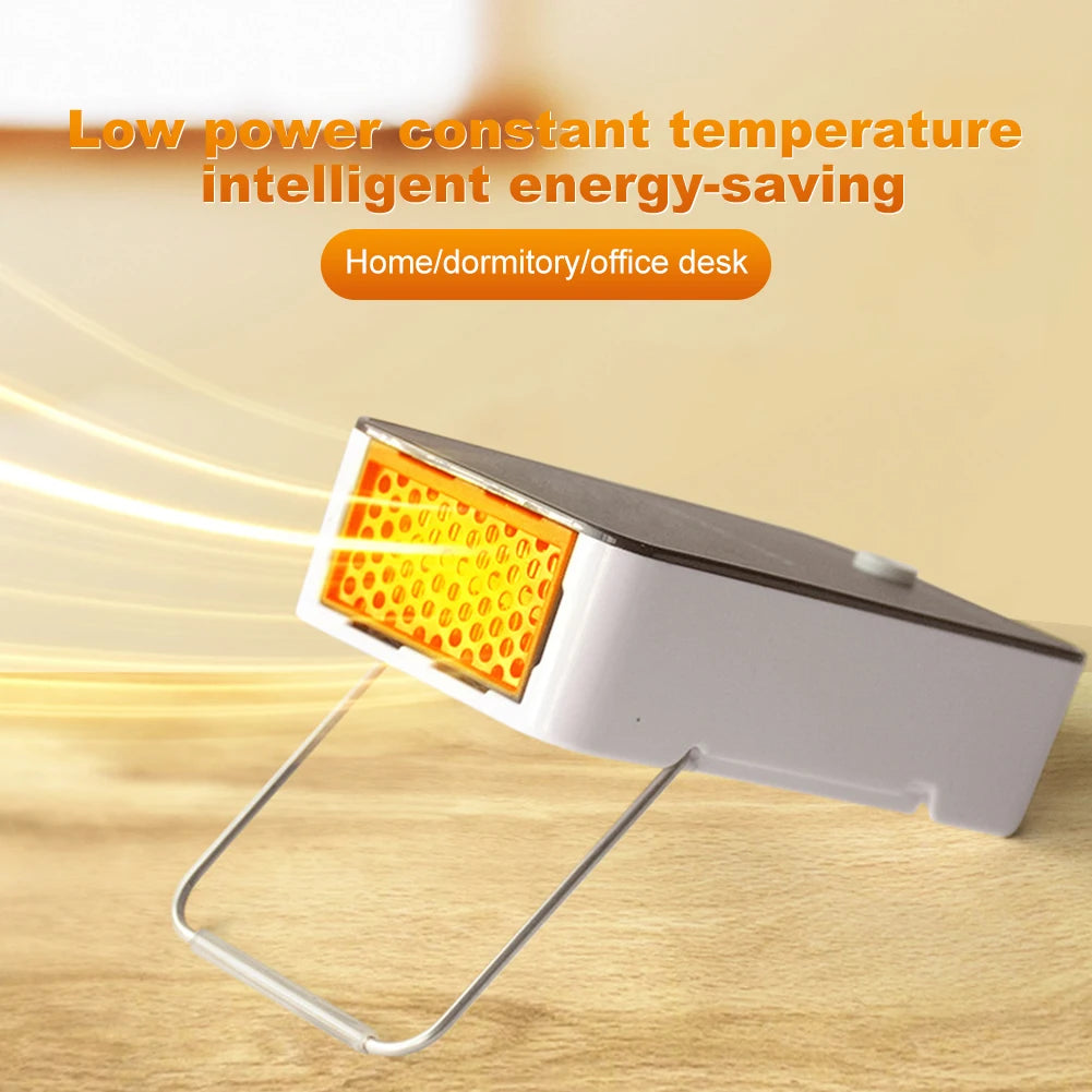 Best Portable Electric Mini Heater – Small Space Heater with Adjustable Stand for Home and Office, 50W Warm Air Blower