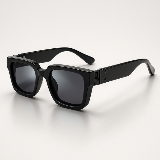 Black Square UV Protection Sunglasses with Anti-Scratch Lenses – Stylish Unisex Design 0
