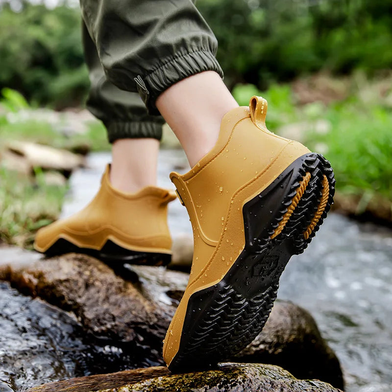 Black Waterproof Ankle Boots for Women – Slip-Resistant and Lightweight Stylish Footwear 3
