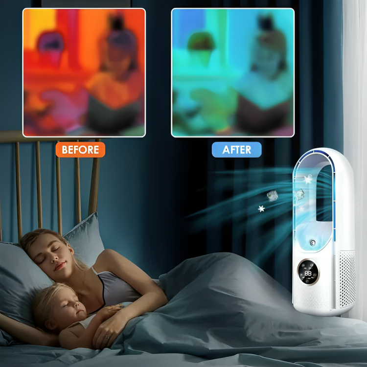 Bladeless Portable Air Cooler with Quiet Operation and Multiple Cooling Modes 2