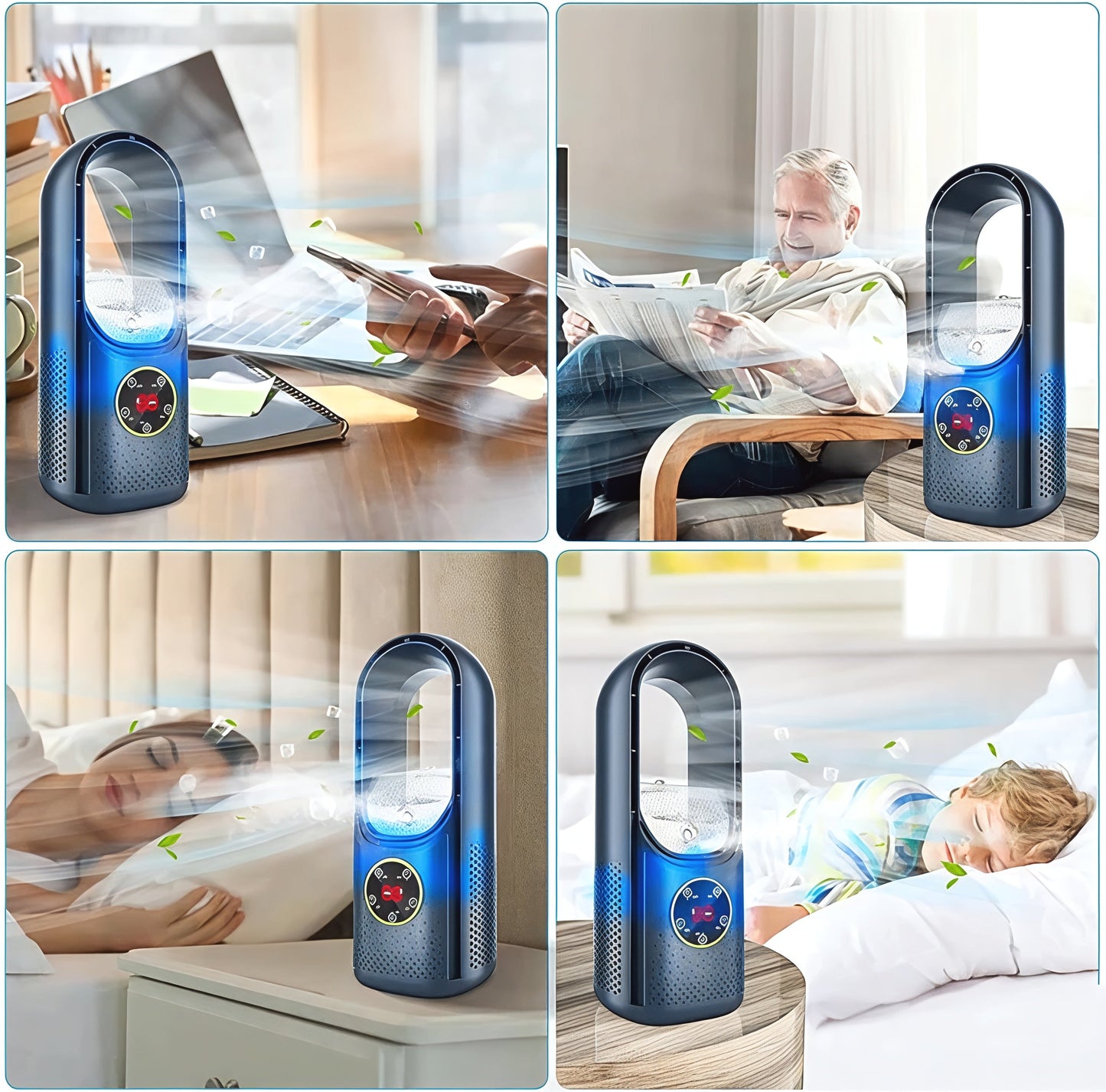 Bladeless Portable Air Cooler with Quiet Operation and Multiple Cooling Modes 5