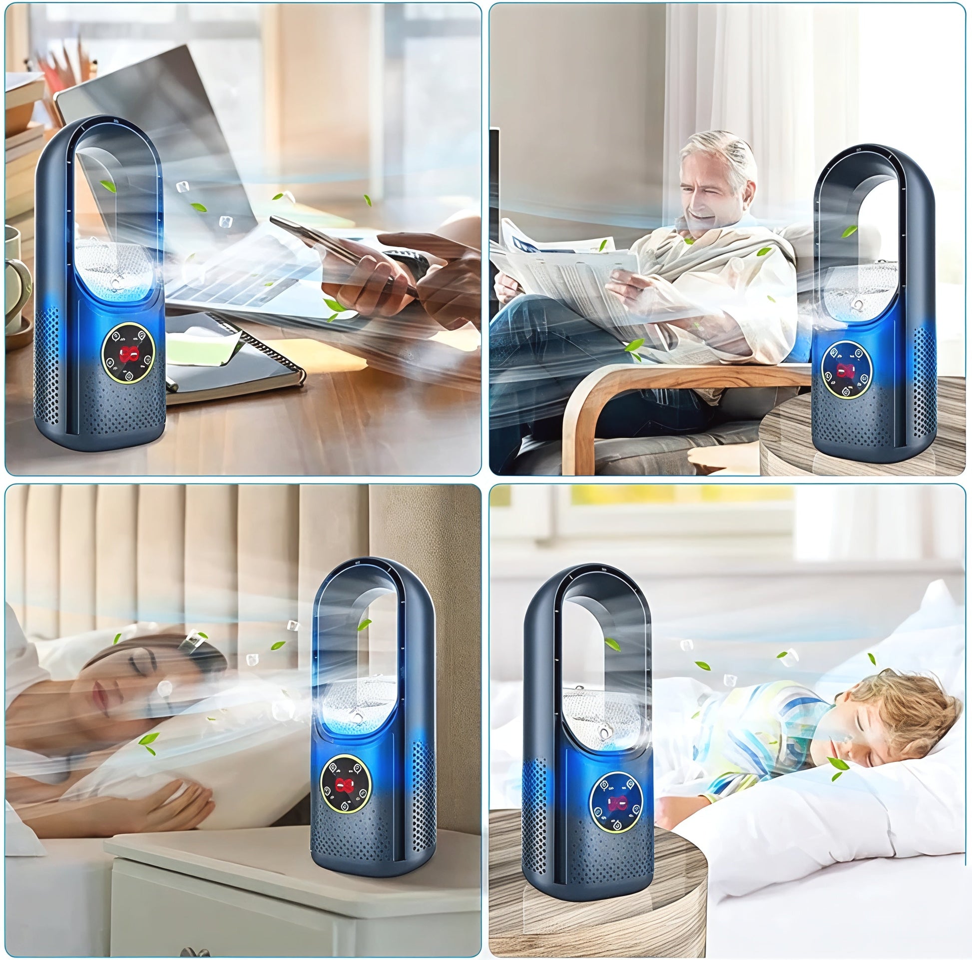 Bladeless Portable Air Cooler with Quiet Operation and Multiple Cooling Modes 5