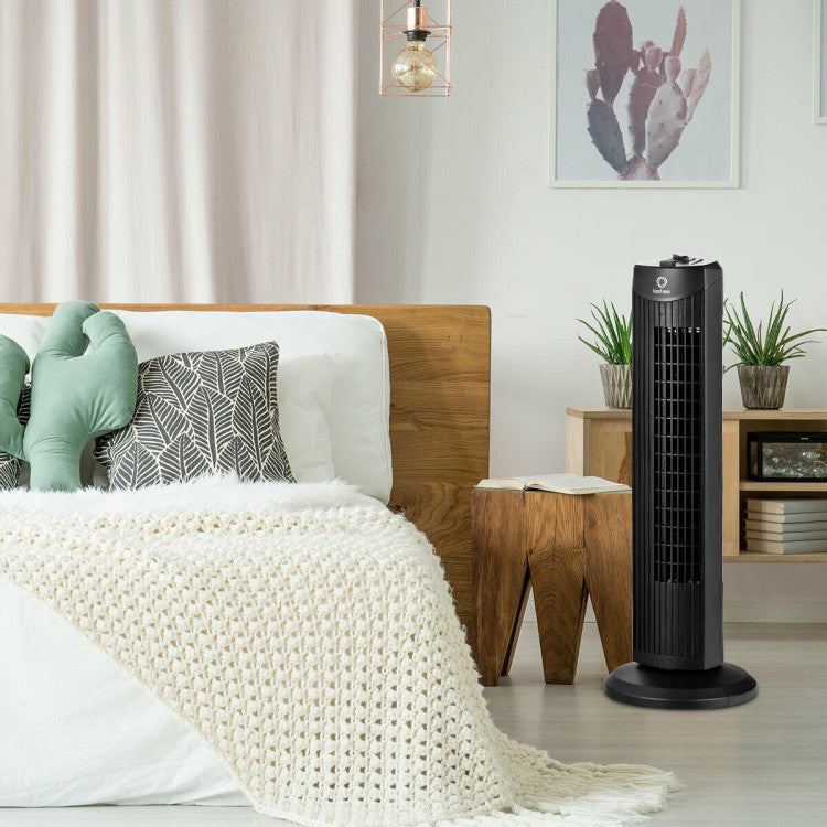 Bladeless Tower Fan – 28-Inch Ultra-Quiet Design with Oscillation and 3-Speed Settings 3
