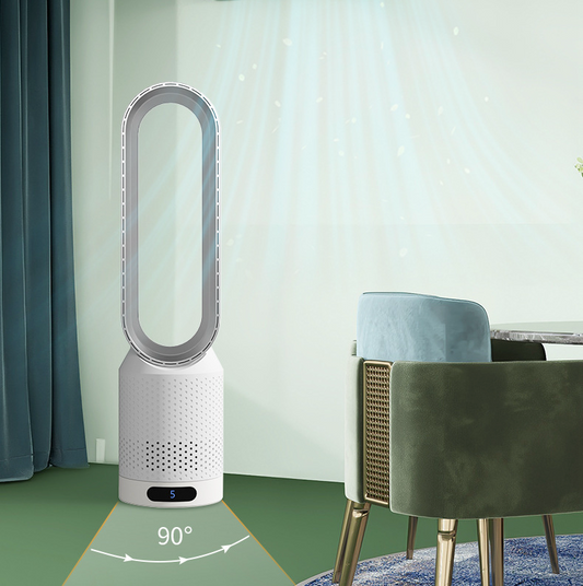 Bladeless Tower Fan with Air Purifier – 8-Speed Oscillating Air Cooler 1