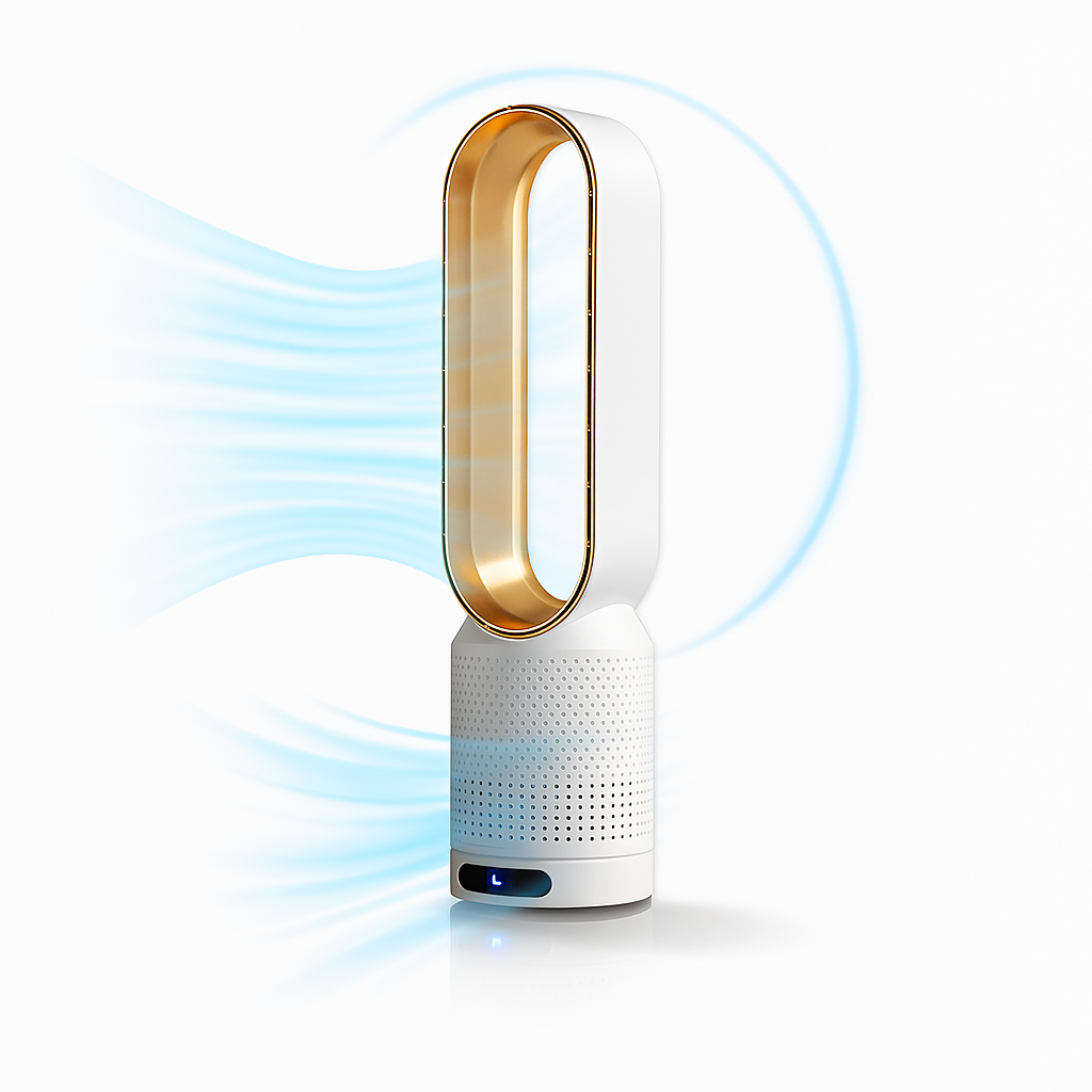 Bladeless Tower Fan with Air Purifier – 8-Speed Oscillating Air Cooler 3
