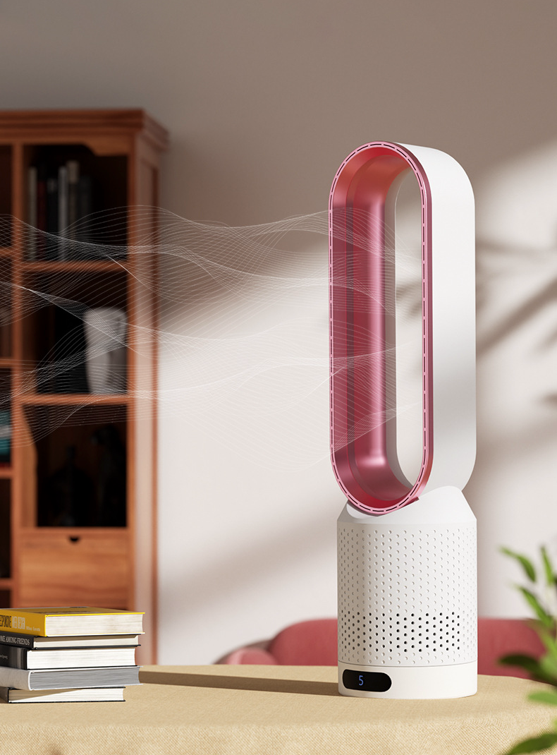 Bladeless Tower Fan with Air Purifier – 8-Speed Oscillating Air Cooler 5
