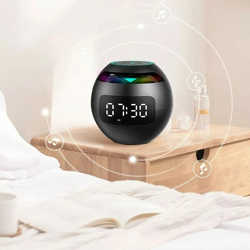 Bluetooth Alarm Clock with LED Light Show – 3-in-1 Speaker, Night Light, and Alarm 4