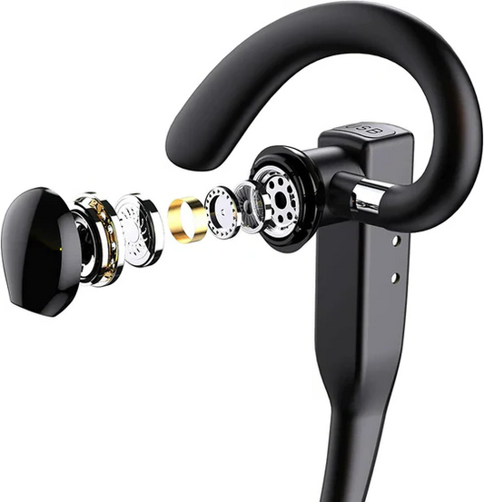 Bluetooth Headset with Noise Cancelling Mic – Ergonomic Wireless Earpiece for Clear Calls 1