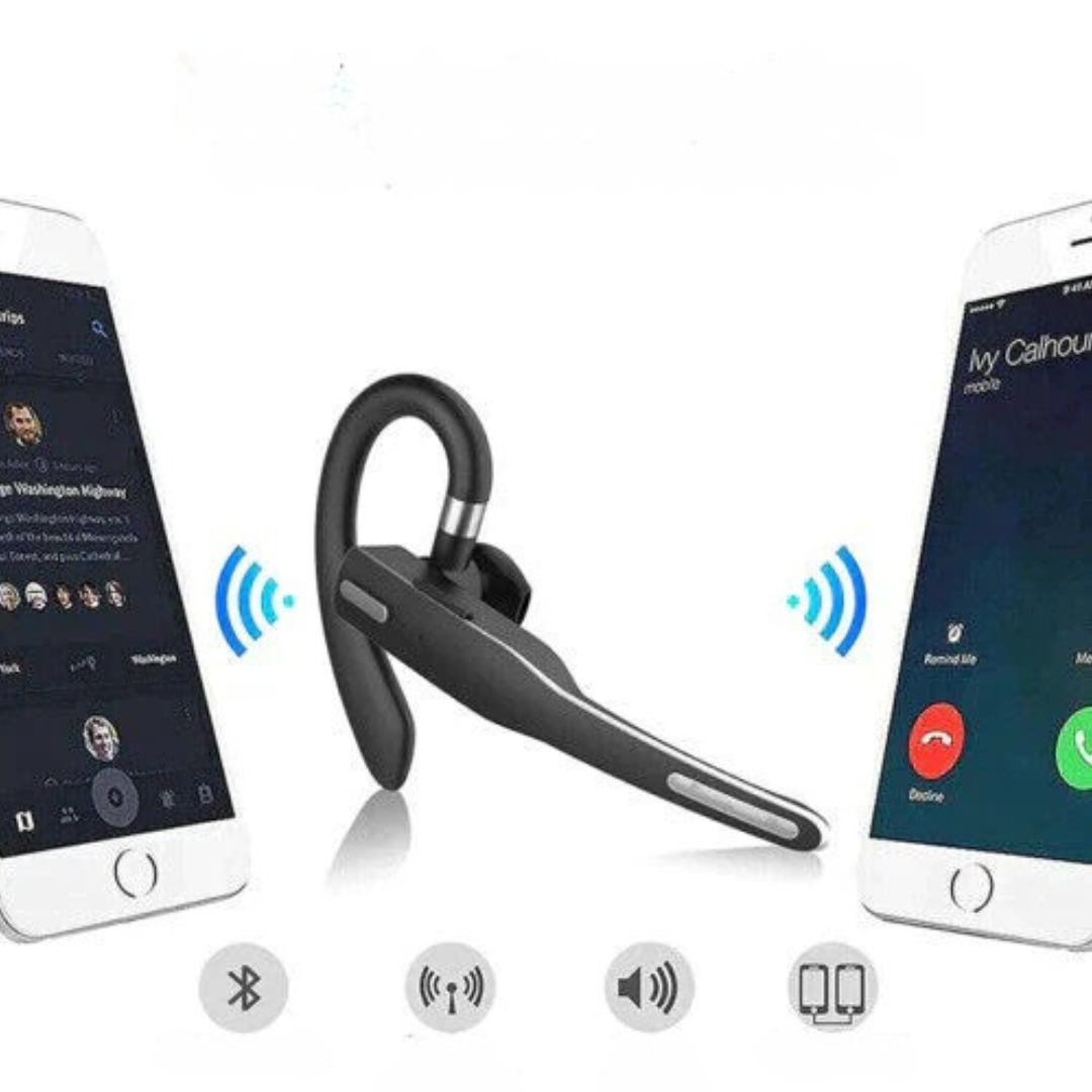 Bluetooth Headset with Noise Cancelling Mic – Ergonomic Wireless Earpiece for Clear Calls 3
